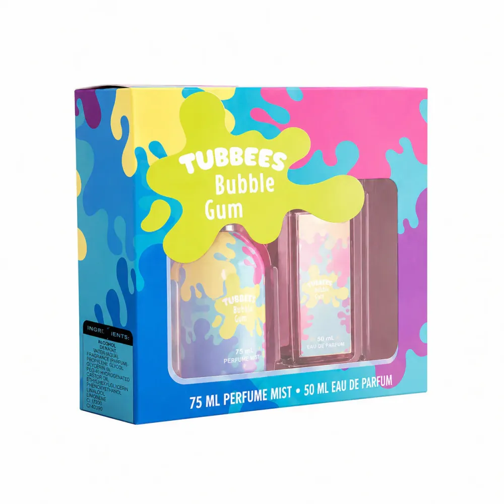 Tubbees Bubble Gum eau de parfum unisexe 50 ml + spray corporel 75 ml