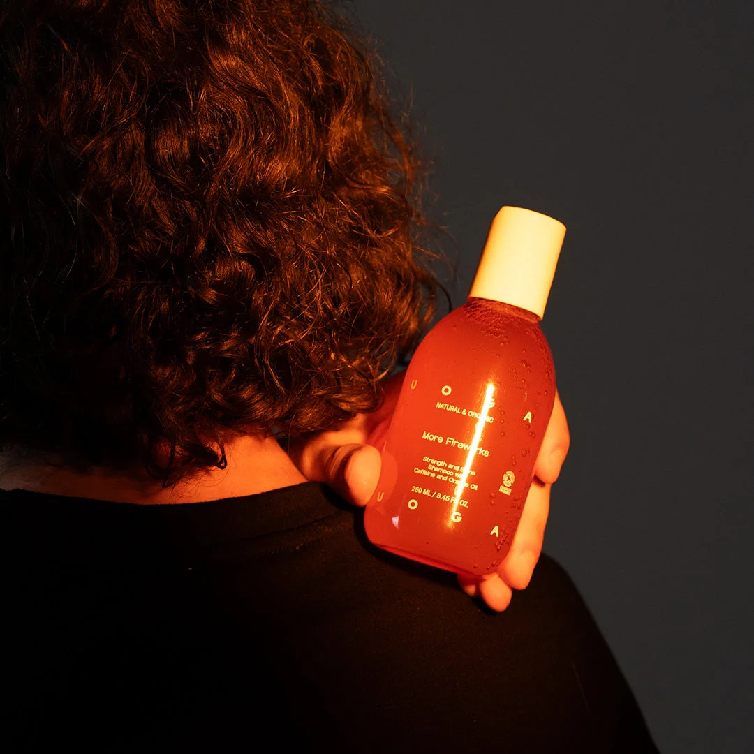 Uoga Uoga Shampoing pour des cheveux forts et brillants More Fireworks BIO (250 ml) - au parfum d'orange
