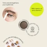 Uoga Uoga Pommade à sourcils crémeuse (2,5 ml) 796 Taupe - Brun moyen - 3 teintes pour des sourcils visiblement plus fournis