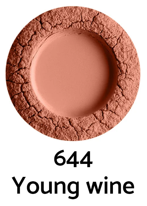 Uoga Uoga Fard à joues minéral en poudre libre à l'ambre (5 g) 6405 Coral Charm - mise en valeur naturelle des joues en 3 teintes