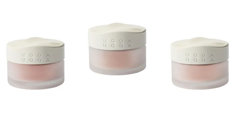 Uoga Uoga Fard à joues minéral en poudre libre à l'ambre (5 g) 6435 Peachy - rehausse naturellement les joues en 3 teintes