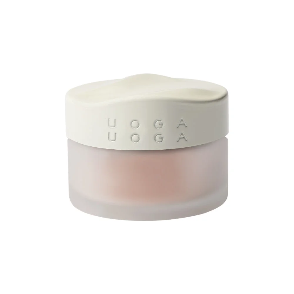 Uoga Uoga Fard à joues minéral en poudre libre à l'ambre (5 g) 6435 Peachy - rehausse naturellement les joues en 3 teintes