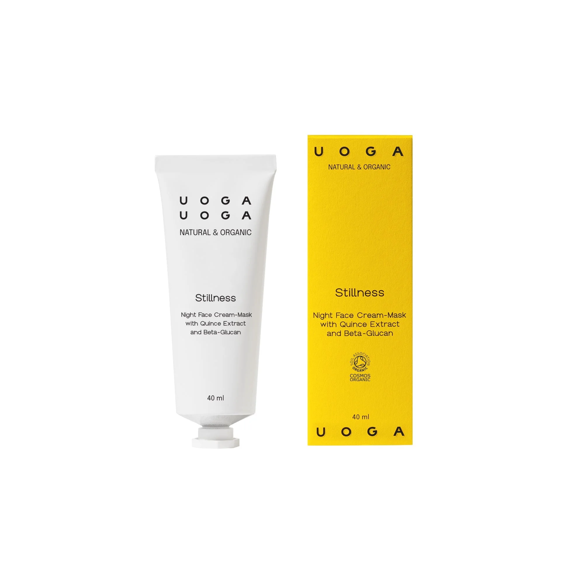 Uoga Uoga Masque de nuit nourrissant pour le visage Stillness BIO (40 ml) - à l'effet hydratant intense