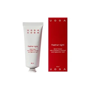 Uoga Uoga Crème nourrissante pour les mains Feather-light aux canneberges BIO (40 ml) - pour peaux sèches et sollicitées