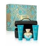 Pour Femme Dylan Turquoise + gel douche 100 ml + gel pour le corps 100 ml + trousse de toilette eau de toilette pour femme