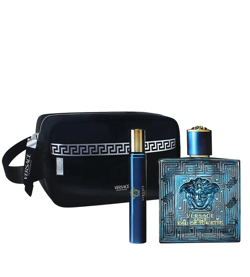 Eros coffret cadeau + eau de toilette 10 ml + trousse cosmétique, eau de toilette pour homme