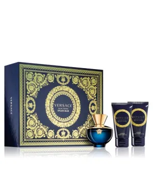 Coffret cadeau Versace Dylan Blue Pour Femme pour femmes eau de parfum 50 ml + lait corporel 50 ml + gel douche 50 ml