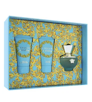 Coffret cadeau Versace Dylan Turquoise pour femmes eau de toilette 50 ml + gel douche 50 ml + lait corporel 50 ml