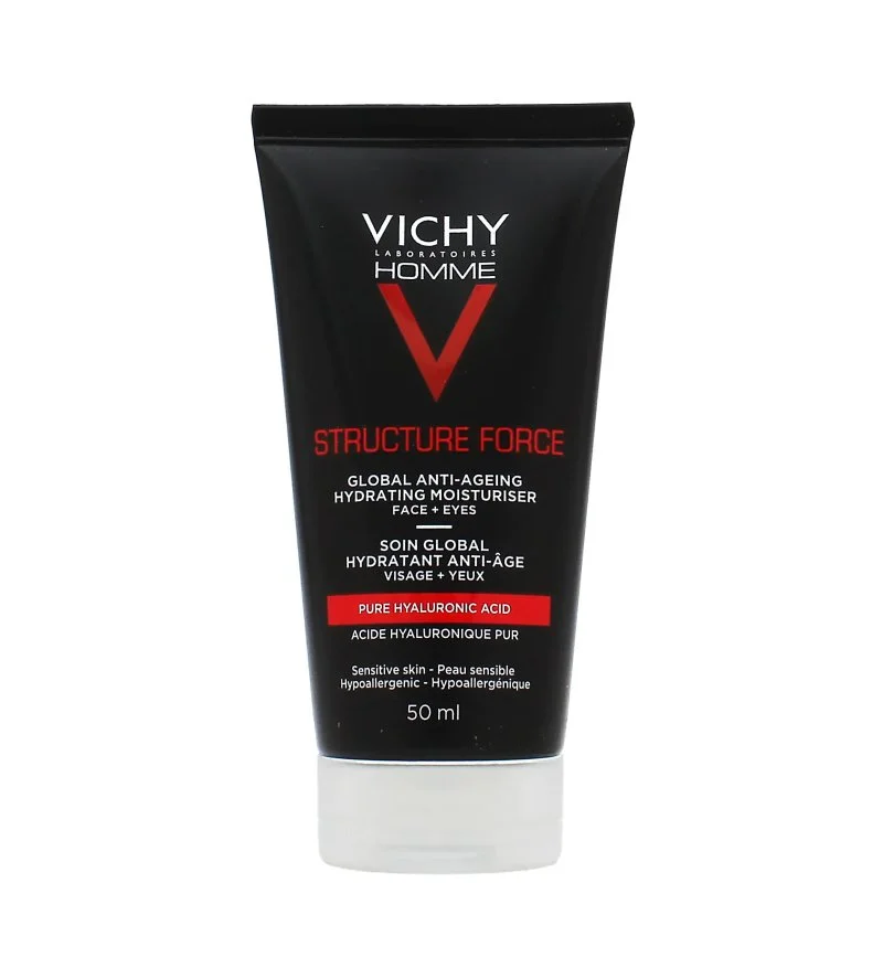 Homme Structure Force crème hydratante anti-âge raffermissante à l’acide hyaluronique pour homme 50 ml