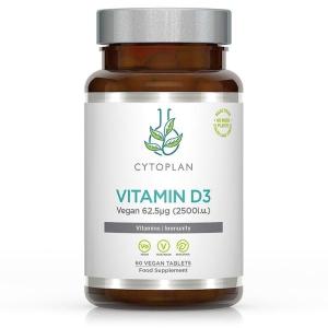 Vitamine D3 2500 IU, 60 comprimés végétaliens
