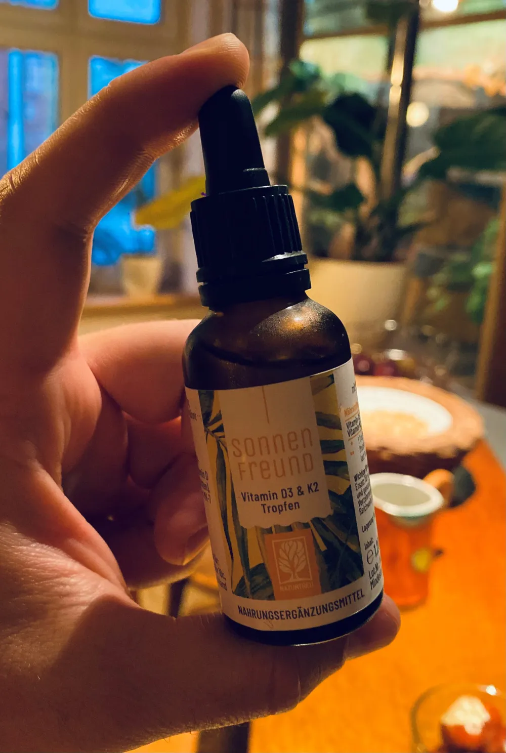Naturtreu Vitamine D3 K2 MK7 gouttes végétaliennes, 30 ml