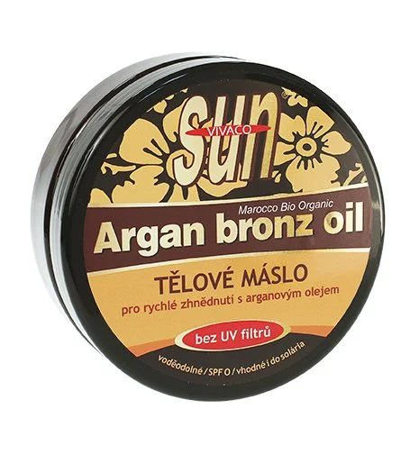 SUN Argan Bronz Oil beurre solaire à l’huile d’argan bio sans filtres UV 200 ml