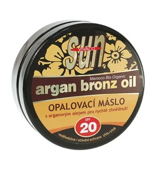 Vivaco SUN Argan Bronz Oil beurre solaire à l’huile d’argan bio SPF 20