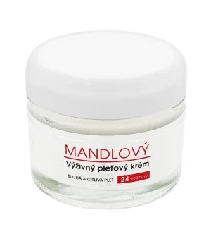 Vivaco Body Tip Crème visage nourrissante à l’amande pour peaux sèches et sensibles