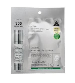 VT Cosmetics Reedle Shot 300 2 Step Mask masque en tissu raffermissant pour le visage 1,5+25 g
