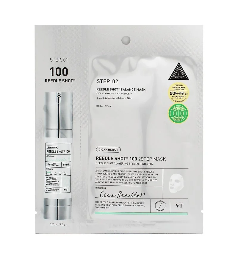 Reedle Shot 100 2 Step Mask masque en tissu raffermissant pour le visage 1,5+25 g