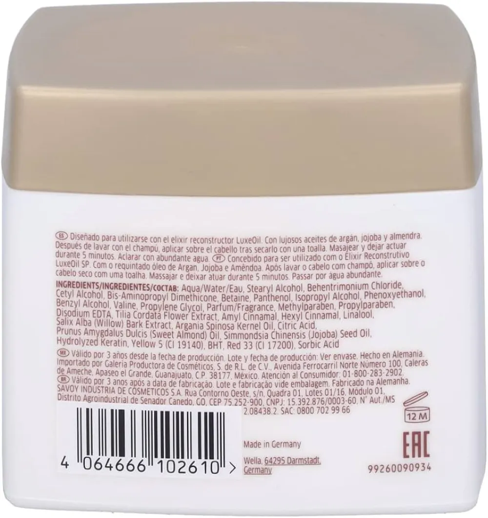 Professionals SP LuxeOil Keratin Restore Mask masque nourrissant pour cheveux 400 ml