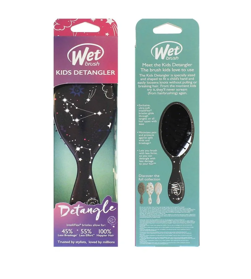 Brosse démêlante pour enfants à pois
