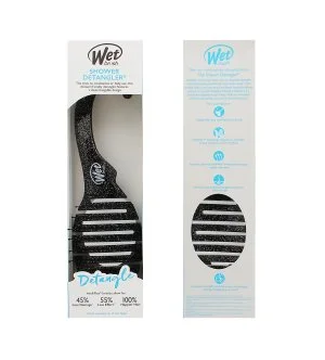Wet Brush Shower Detangler brosse à cheveux noir pailleté