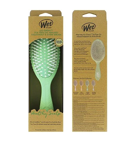 Go Green Treatment & Shine Brush brosse à cheveux Tea Tree