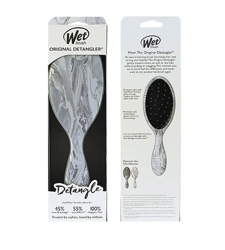 Original Detangler Metallic Marble brosse à cheveux Silver