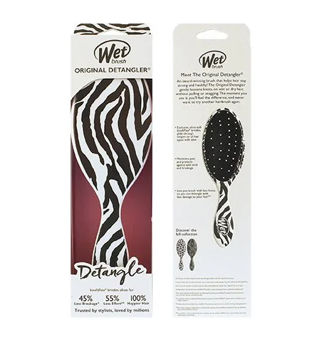 Original Detangler Safari brosse à cheveux Zebra
