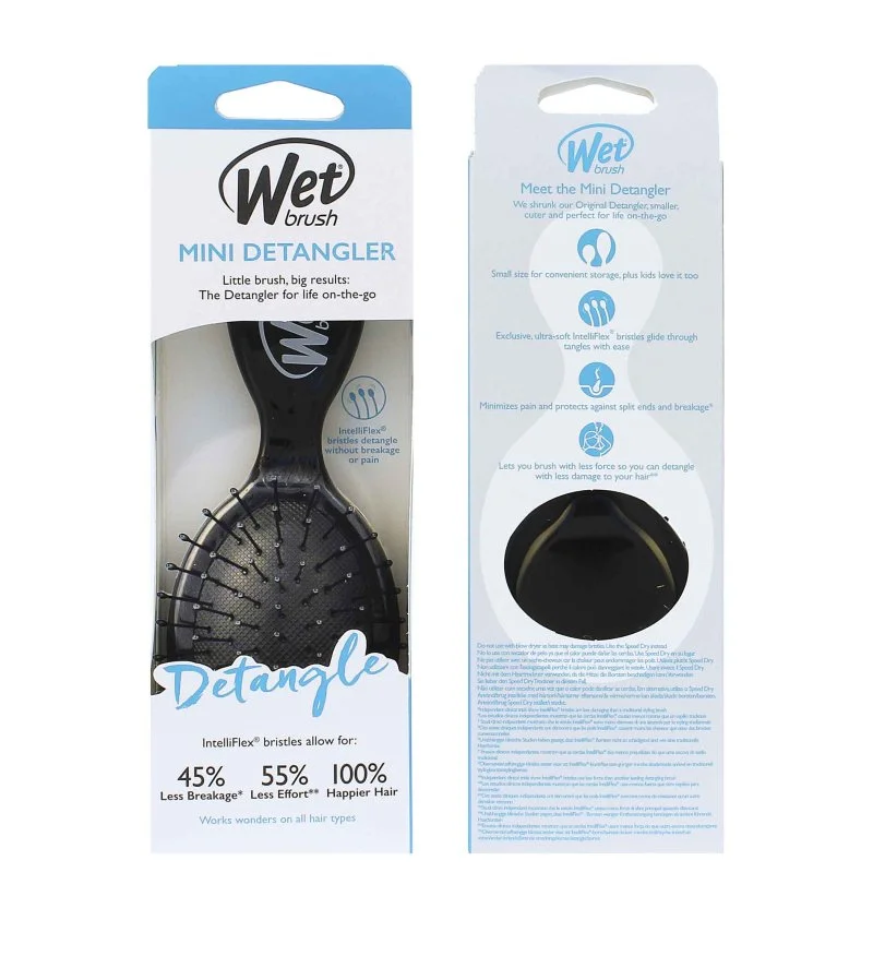 Mini Detangler brosse à cheveux Black