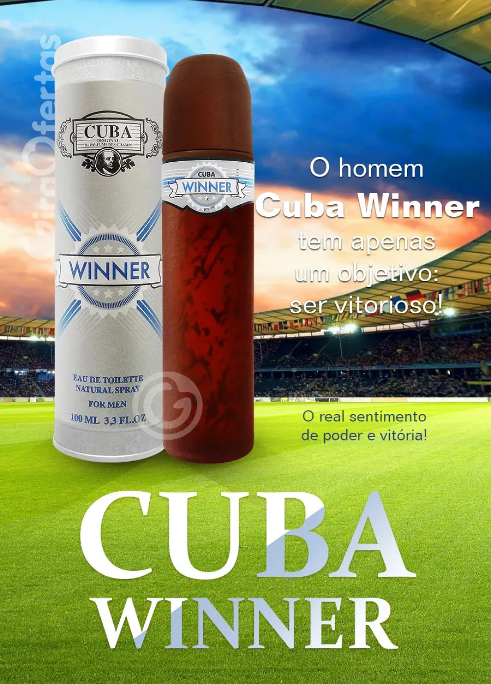 Winner eau de toilette pour homme 100 ml