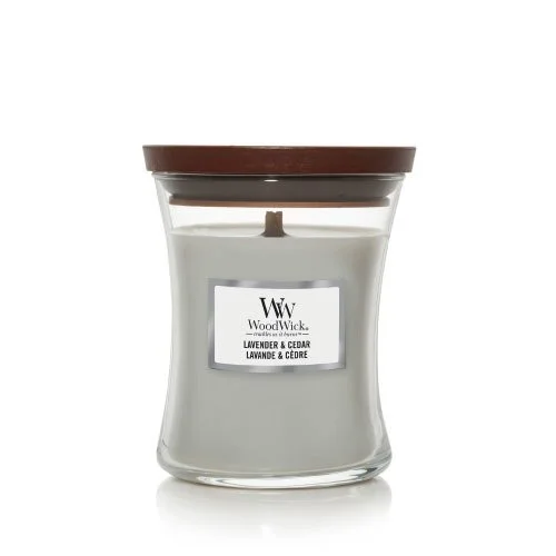 Lavande & Cèdre bougie parfumée à mèche en bois 275 g