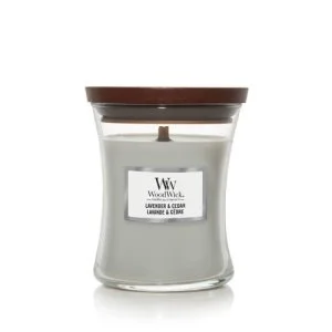 WoodWick Lavande & Cèdre bougie parfumée à mèche en bois 275 g