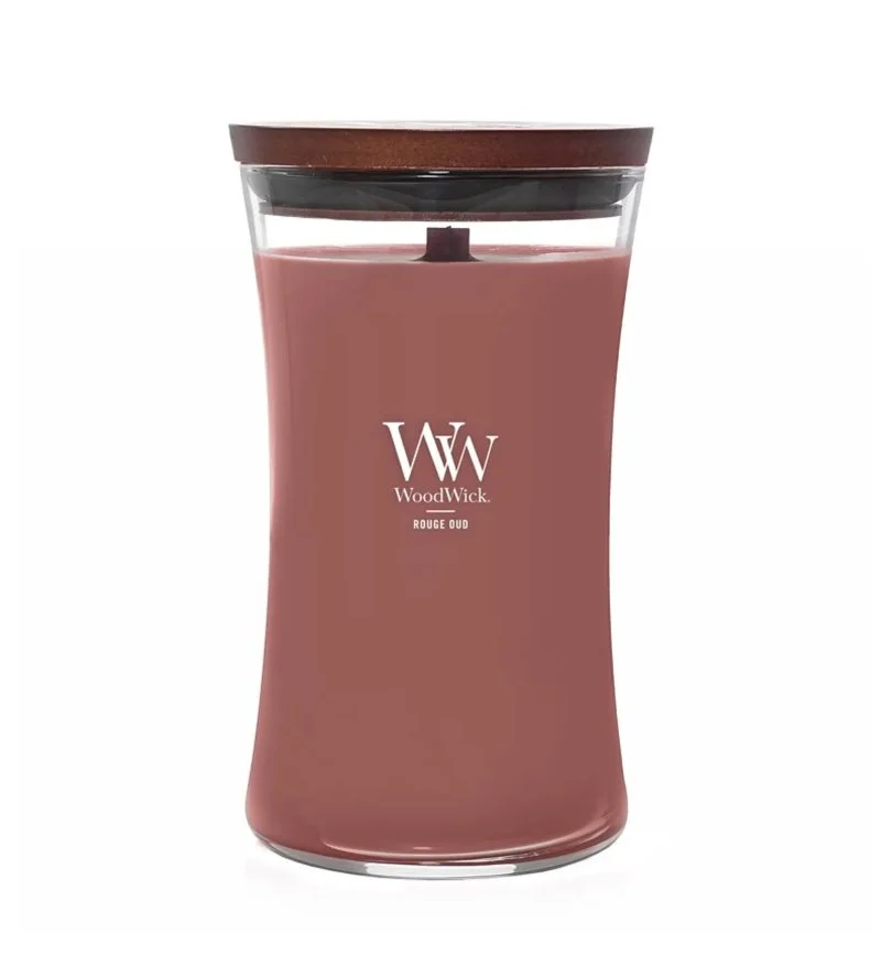 Rouge Oud bougie parfumée à mèche en bois 609,5 g