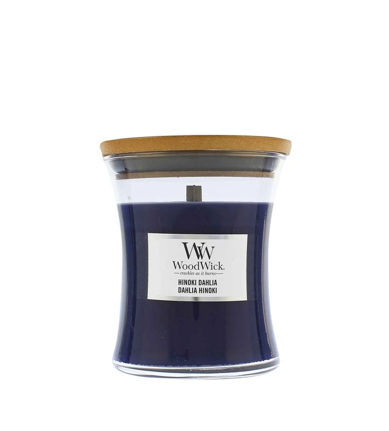 Hinoki Dahlia bougie parfumée avec mèche en bois 275 g