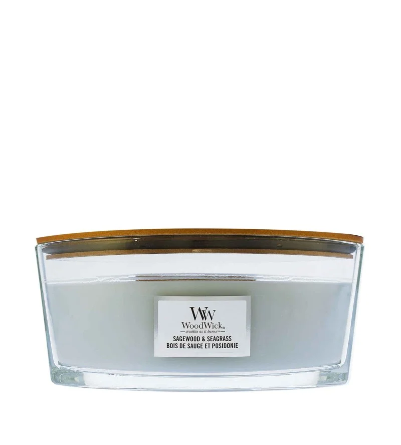 Bougie parfumée Sagewood & Seagrass avec mèche en bois 453,6 g