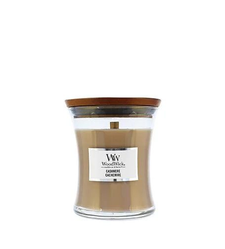 Petit verre/Cashmere bougie parfumée à mèche en bois 85 g