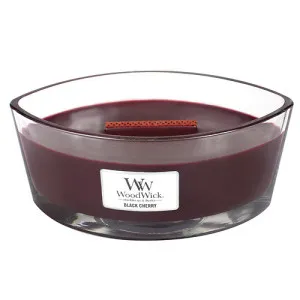 Bougie parfumée WoodWick Black Cherry avec mèche en bois 453,6 g