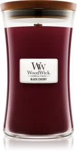 Bougie parfumée WoodWick Black Cherry avec mèche en bois 275 g