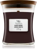 Bougie parfumée WoodWick Black Cherry avec mèche en bois 275 g
