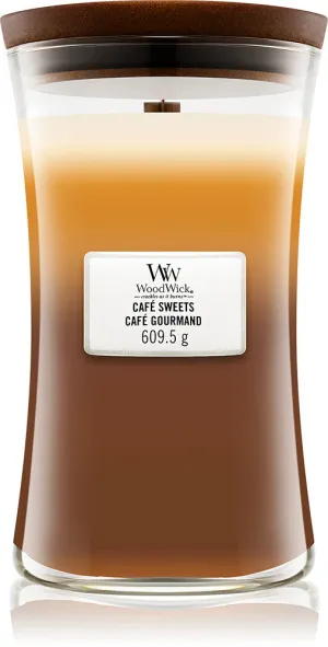 WoodWick Café Sweets bougie parfumée avec mèche en bois 609,5 g