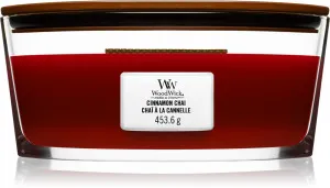 Bougie parfumée WoodWick Cinnamon Chai avec mèche en bois 453,6 g