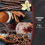 Bougie parfumée WoodWick Cinnamon Chai avec mèche en bois 609,5 g