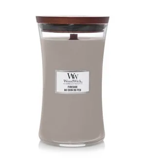 Bougie parfumée WoodWick Fireside avec mèche en bois 609,5 g