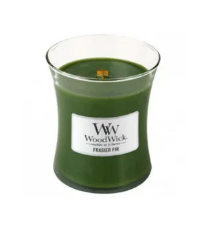 Bougie parfumée WoodWick Frasier Fir avec mèche en bois pour femmes