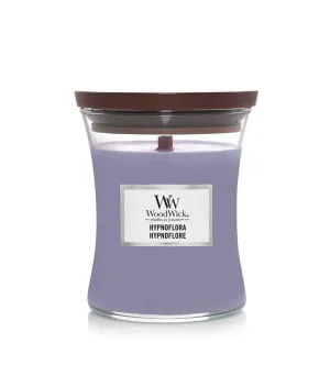 Bougie parfumée Woodwick Hypnoflora avec mèche en bois 275 g