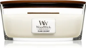 Bougie parfumée WoodWick Island Coconut avec mèche en bois 453,6 g