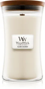 Bougie parfumée WoodWick Island Coconut avec mèche en bois 609,5 g