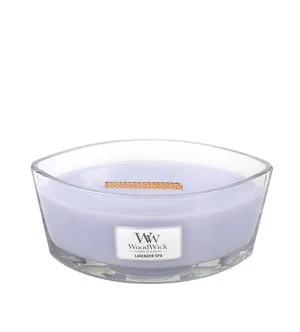 Bougie parfumée WoodWick Lavender Spa avec mèche en bois 453,6 g