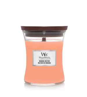 Bougie parfumée WoodWick Manuka Nectar avec mèche en bois pour femmes