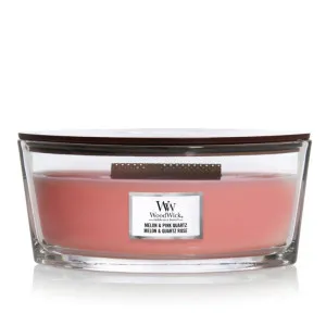 Bougie parfumée WoodWick Melon & Pink Quartz avec mèche en bois 453,6 g