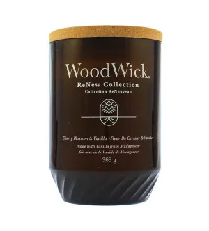 WoodWick ReNew Cherry Blossom & Vanilla grande bougie 368 g