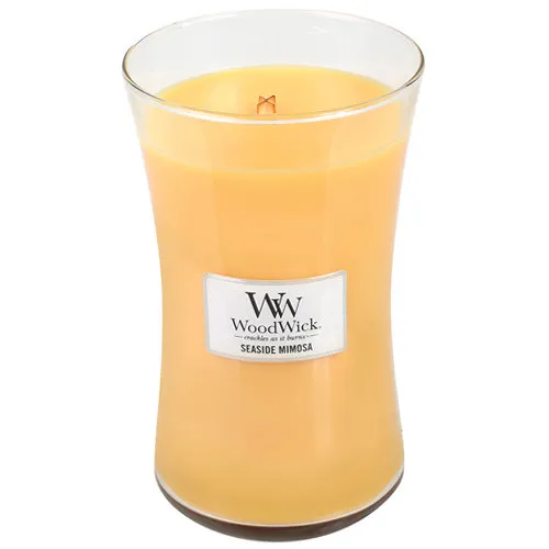 Bougie parfumée WoodWick Seaside Mimosa avec mèche en bois 609,5 g